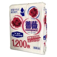 藤田製紙 コンパクト薔薇1200枚 400枚X3束 1パック1200枚)×2（直送品）