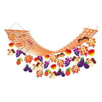 ハッピークラフト 秋色味覚プリーツハンガー AUPH4534 1セット(1個×3)（直送品）