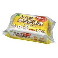 【からだふき】【ウェットタイプ】大一紙工 大人用からだふき 70枚 M00200 1セット(1個×5)（直送品）