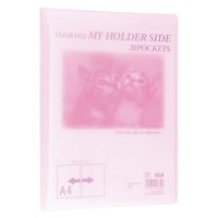 テージー マイホルダー20P MCS-342-12 ピンク 1セット(1冊×5)（直送品）