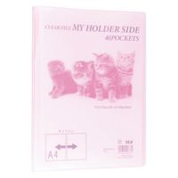 テージー マイホルダー40P MCS-344-12 ピンク 1セット(1冊×3)（直送品）