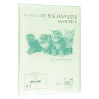 テージー マイホルダー40P MCS-344-15 Lグリーン 1セット(1冊×3)（直送品）