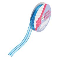 小堀リボン マジックフラワーNo.12 18mm×20m 水 NO.12ミズ18 1セット(1巻×3)（直送品）