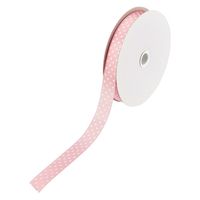 小堀リボン 水玉No.6050#3ピンク18mm×50m NO.6050ピンク18 1巻（直送品）