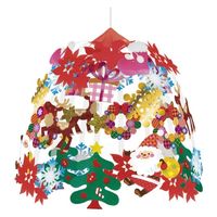 ハッピークラフト クリスマスキャロル2段センター XMNC4103 1セット(1個×3)（直送品）