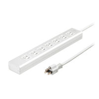 サンワサプライ 抜け止めシャッタータップ(3P・7個口・3m) TAP-F37SH-3R 1本