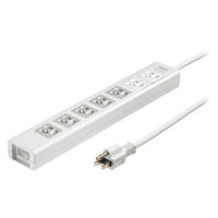 サンワサプライ 抜け止めシャッタータップ(3P・7個口・3m) TAP-F37SH-3K 1本