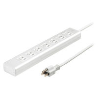 サンワサプライ 抜け止めシャッタータップ(3P・7個口・5m) TAP-F37SH-5R 1本