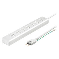 サンワサプライ 抜け止めシャッタータップ(3P・7個口・3m) TAP-F37SH-3SR 1本