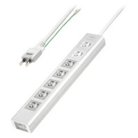 サンワサプライ 抜け止めシャッタータップ(3P・7個口・2m) TAP-F37SH-2KS 1本