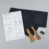 藤久 一目刺しコースター 生成 5枚組 0707280 1セット（直送品）