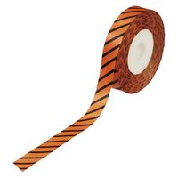 小堀リボン リボンストライプ No1810 18mm オレンジ 1巻（直送品）