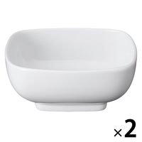 無印良品 白磁角鉢 中 約幅11．5×奥行11．5×高さ5cm