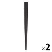 無印良品 すり漆 六角箸 ２１ｃｍ 1セット（1膳×2） 良品計画