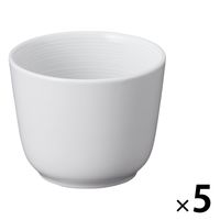 無印良品 白磁 蕎麦猪口 約直径８．５×高さ６．５ｃｍ 1セット（1個×5） 良品計画