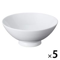 無印良品 白磁めし茶碗 特大 約直径１３．５×高さ５．５ｃｍ 1セット（1個×5） 良品計画
