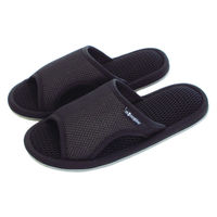 オクムラ エアパスインソールスリッパ 通気性 快適  Lサイズ ブラック AAAA6005BK 1足