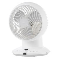 YAMAZEN 20cm DCサーキュレーター 360度首振り リモコン お手入れ簡単 全分解 YAR-CD204(W) 1台