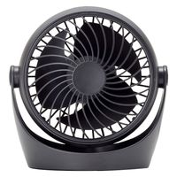 トップランド 卓上扇風機 羽根径9cm 風量5段階 360度角度調整