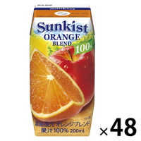 森永乳業 サンキスト100％オレンジブレンド 200ml 1セット（48本）