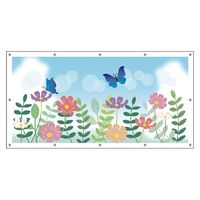 ユニット フェンスシート フラワーガーデン 930-46 1枚（直送品）