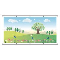 ユニット フェンスシート 草原 930-47 1枚（直送品）