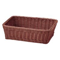 サンリツ KLEANE PLUS洗える抗菌素材の脱衣かご M ブラウン 　1個