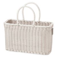 サンリツ KLEANE PLUS洗える抗菌素材の客室用湯かご S ホワイト 　1個