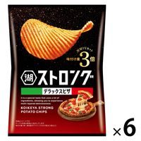 ポテトチップス おつまみ 湖池屋ストロング デラックスピザ 53g 6袋 湖池屋