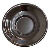 台和 百合茶托 溜裏艶消黒 5枚セット 1セット(5枚セット)×2（直送品）