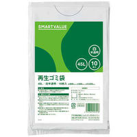 ジョインテックス スマートバリュー 再生ゴミ袋 白半透明 45L 10枚 N020J-45 1パック(10枚)×5（直送品）