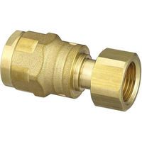 オンダ製作所 WJ18型 ナット付アダプター黄銅 WJ18-1310-S 1個（直送品）