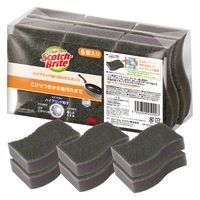 スリーエム（3M）スコッチブライト ハイブリッド貼り合わせスポンジ 抗菌 キッチン グレー HB-21KGY-H-6P A（6個入）