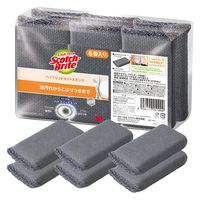 スリーエム（3M）スコッチブライト ハイブリッドネットスポンジ 抗菌 キッチン 食器 グレー HBNT-75GY-6P A（6個入）