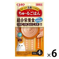 いなば CIAO チャオ ちゅ～るごはん 猫 総合栄養食 とりささみ 国産（14g×4本）6袋 ちゅーる キャットフード 猫用 おやつ
