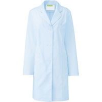 【再検品商品】KAZEN レディス診察衣S型(ハーフ丈) REP210T-1-LL 1枚　白衣　ドクターコート（わけあり品）