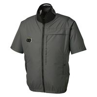 サンエス ハイブリットクール半袖 89アイアングレー L EF92590S 1セット（直送品）