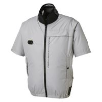 サンエス ハイブリットクール半袖 6シルバー M EF92590S 1セット（直送品）