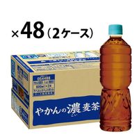 【麦茶】【機能性表示食品】コカ・コーラ やかんの濃麦茶 ラベルレス 600ml 1セット（48本）