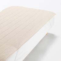 無印良品 綿麻 敷パッド Ｓ １００×２００ｃｍ 生成 良品計画
