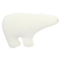無印良品 ポケット付き 動物クッション（ホッキョクグマ） ２６×１６．５ｃｍ 良品計画