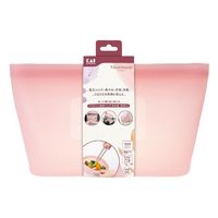 保存容器 シリコーンバッグ 自立型 1000ml オールドラズベリー 電子レンジ・冷凍・食洗機OK 1個 貝印