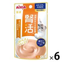 腎活 1歳頃からシニア猫まで まぐろとささみペースト 国産 40g 1セット（1袋×6）アイシア キャットフード 猫用