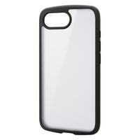 iPhone 16e ケース ハイブリッド メタルステッカー付 ブラック PM-A25STSFCGSBK エレコム 1個（直送品）