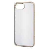 iPhone 16e ケース ソフト 衝撃吸収 メタリックライン グレージュ PM-A25SUCTMLGB エレコム 1個（直送品）