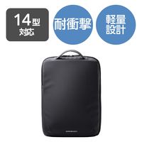 パソコンケース 14インチ ハンドル付 縦型 衝撃吸収 ブラック ZSB-IBPRVL14BK エレコム 1個（直送品）