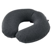 無印良品 ふうっとふくらむネッククッション ダークグレー 約３４×３３ｃｍ 良品計画