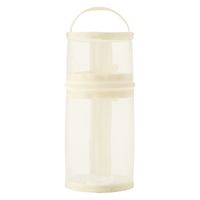 無印良品 ナイロンメッシュ縦でも横でも使えるペンケース 約直径７５×高さ１７７ｍｍ アイボリー 良品計画