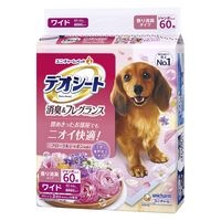ペットシーツ デオシート 消臭＆フレグランス　フローラルシャボンの香り ワイド ジャンボパック 60枚 1袋 ユニ・チャーム