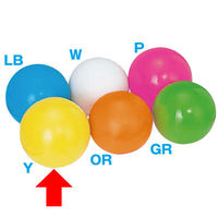 アルファ 特大ガラポン用抽選球(黄) VK8-0040Y 1個（直送品）